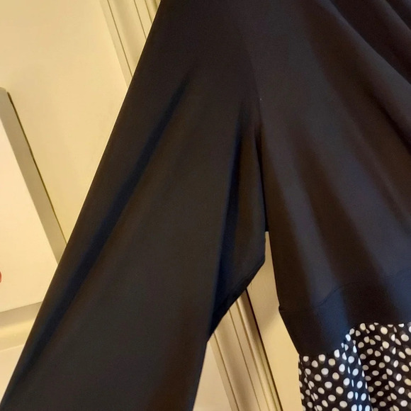 Lane Bryant Black Dress with PolkaDot Skirt in Size 26 - Picture 5 of 9